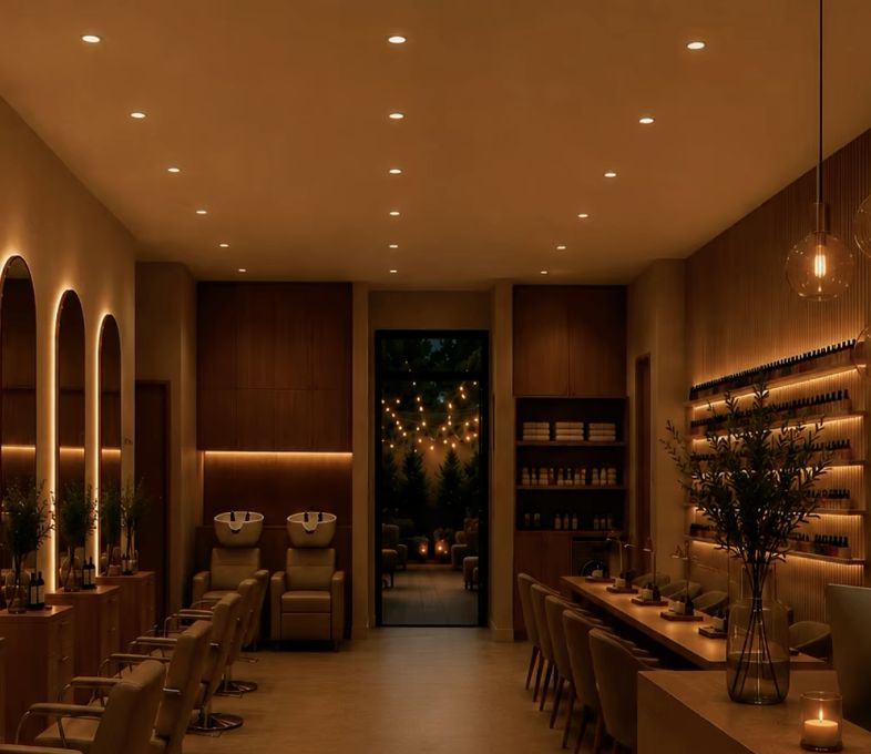 The salon interior at Hair by Camila, Coral Gables