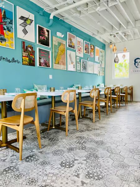 The dining room at Lira House Wynwood